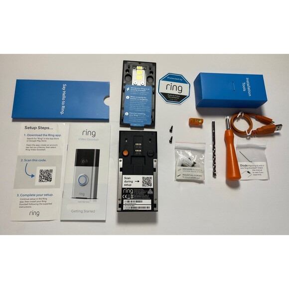 Ring Video Doorbell 720p HD Satin Nickel Smart Home Security - Picture 4 of 4